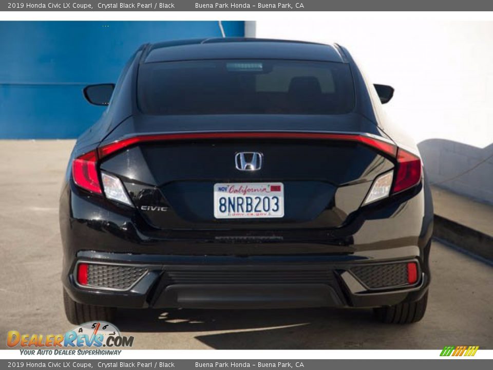 2019 Honda Civic LX Coupe Crystal Black Pearl / Black Photo #10