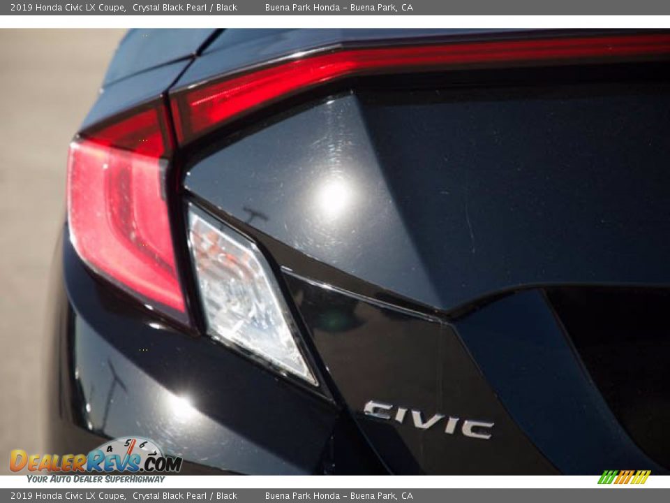 2019 Honda Civic LX Coupe Crystal Black Pearl / Black Photo #11