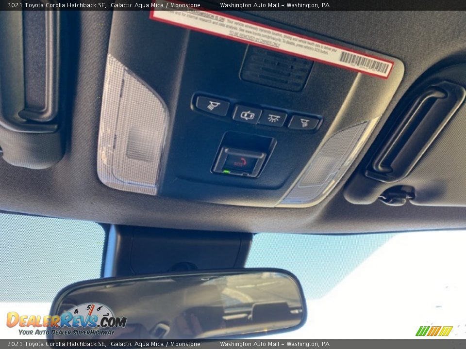 2021 Toyota Corolla Hatchback SE Galactic Aqua Mica / Moonstone Photo #14