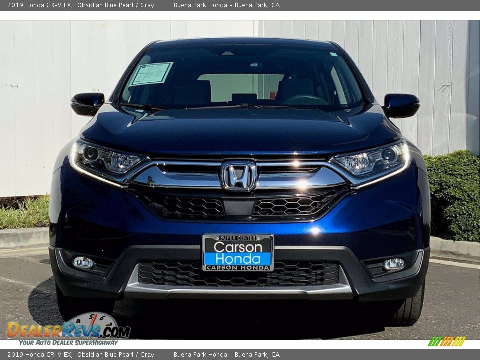 2019 Honda CR-V EX Obsidian Blue Pearl / Gray Photo #4