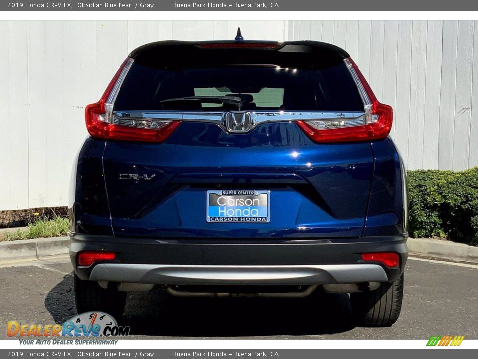 2019 Honda CR-V EX Obsidian Blue Pearl / Gray Photo #5