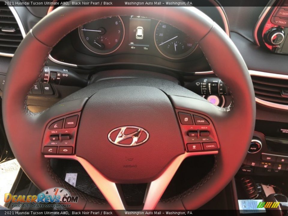 2021 Hyundai Tucson Ulitimate AWD Black Noir Pearl / Black Photo #9