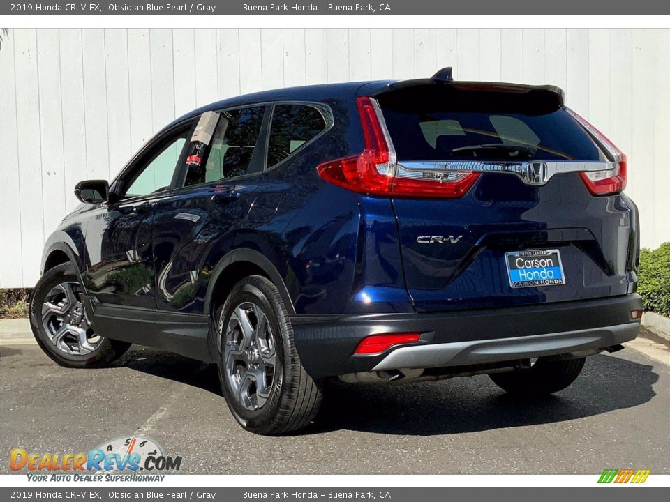 2019 Honda CR-V EX Obsidian Blue Pearl / Gray Photo #12