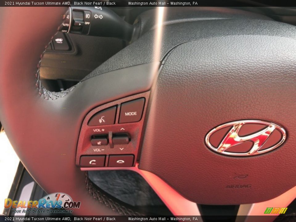 2021 Hyundai Tucson Ulitimate AWD Black Noir Pearl / Black Photo #10