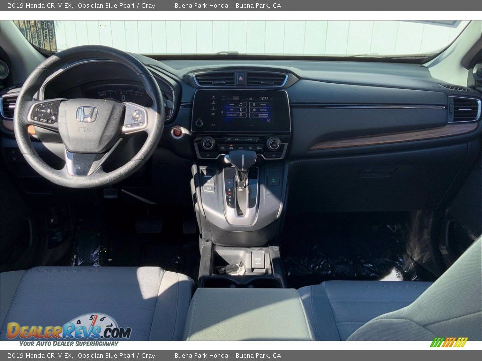 2019 Honda CR-V EX Obsidian Blue Pearl / Gray Photo #17