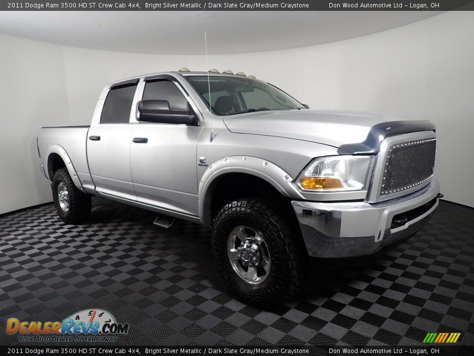 2011 Dodge Ram 3500 HD ST Crew Cab 4x4 Bright Silver Metallic / Dark Slate Gray/Medium Graystone Photo #2