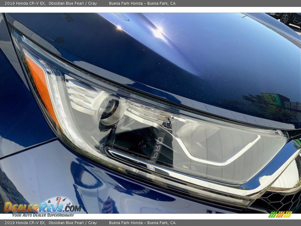 2019 Honda CR-V EX Obsidian Blue Pearl / Gray Photo #29