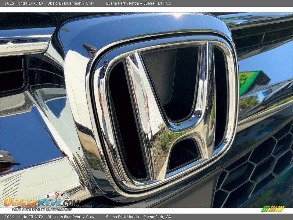 2019 Honda CR-V EX Obsidian Blue Pearl / Gray Photo #32