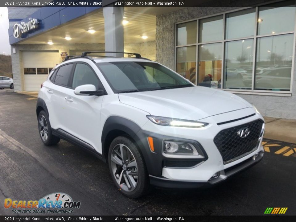 2021 Hyundai Kona Limited AWD Chalk White / Black Photo #1