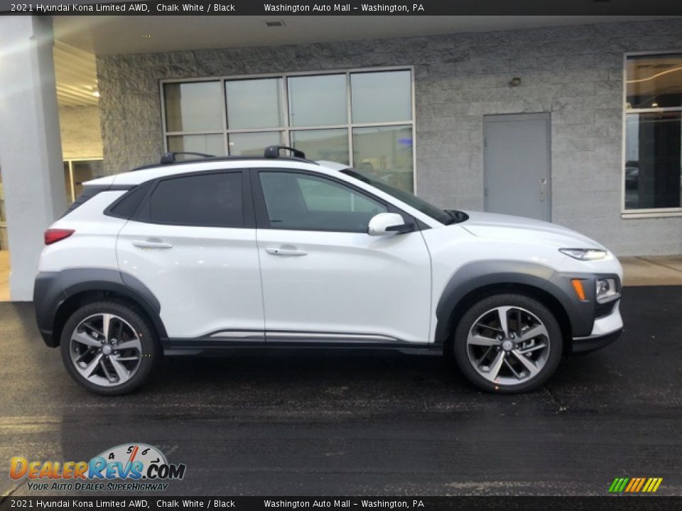 2021 Hyundai Kona Limited AWD Chalk White / Black Photo #2