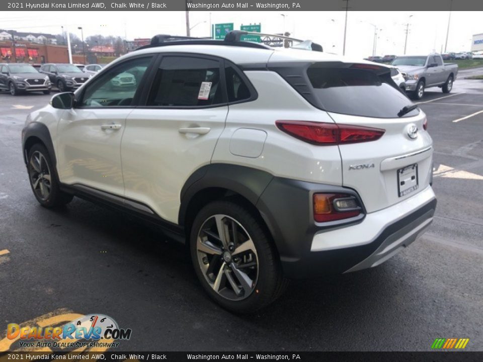 2021 Hyundai Kona Limited AWD Chalk White / Black Photo #3