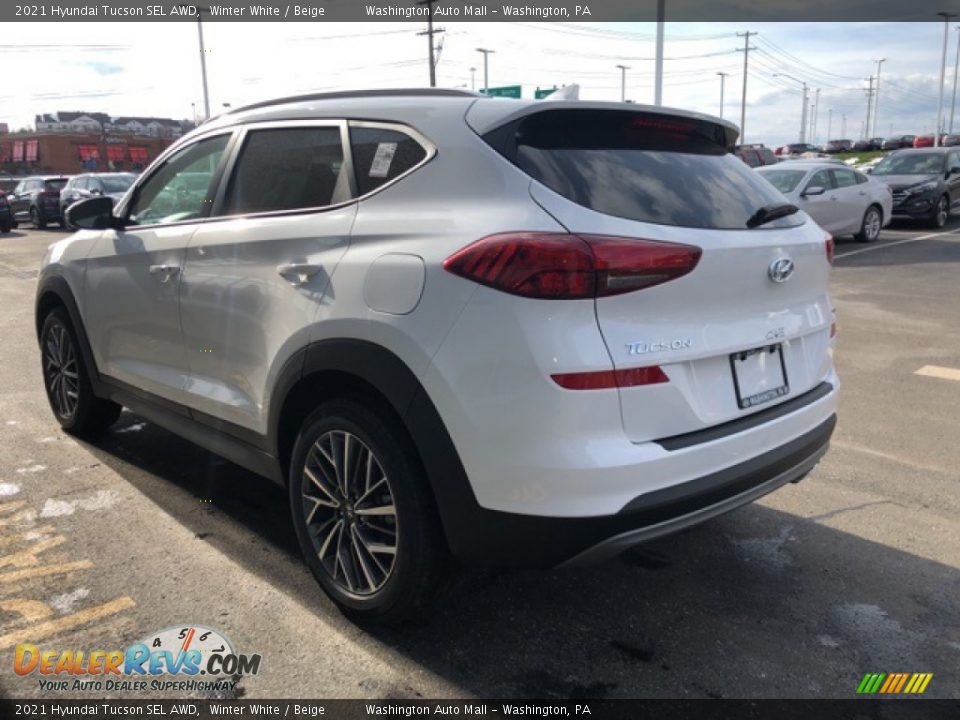 2021 Hyundai Tucson SEL AWD Winter White / Beige Photo #3