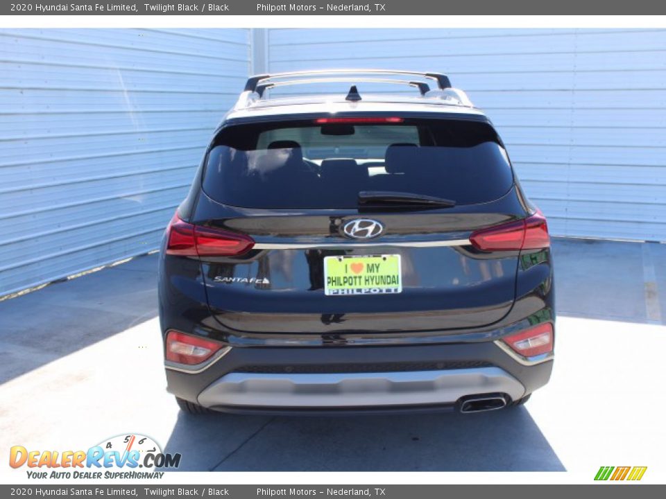 2020 Hyundai Santa Fe Limited Twilight Black / Black Photo #7