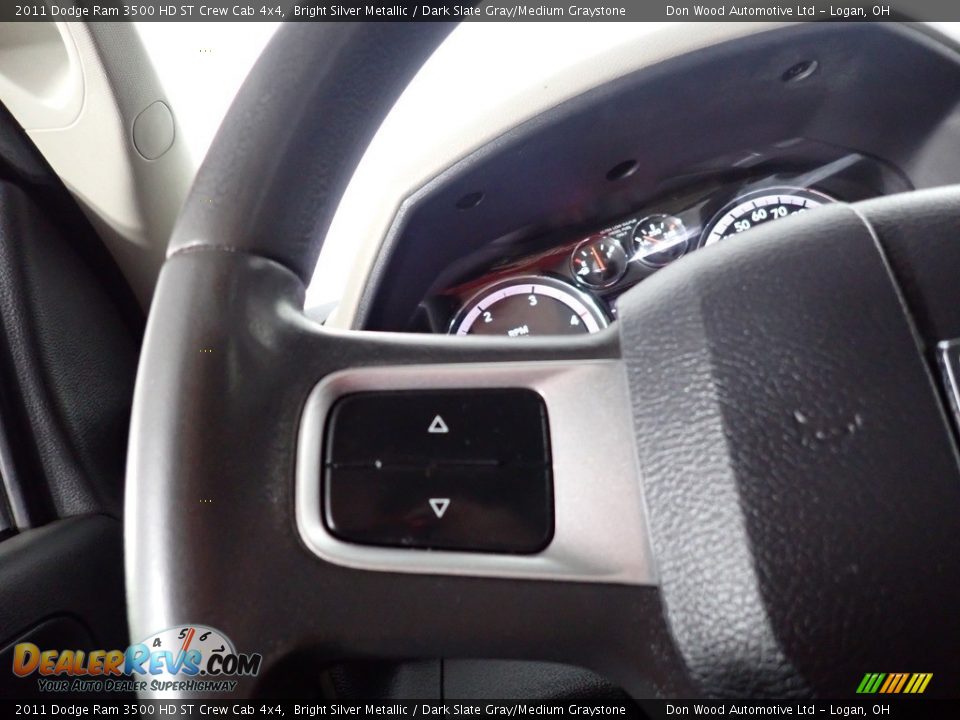 2011 Dodge Ram 3500 HD ST Crew Cab 4x4 Bright Silver Metallic / Dark Slate Gray/Medium Graystone Photo #35