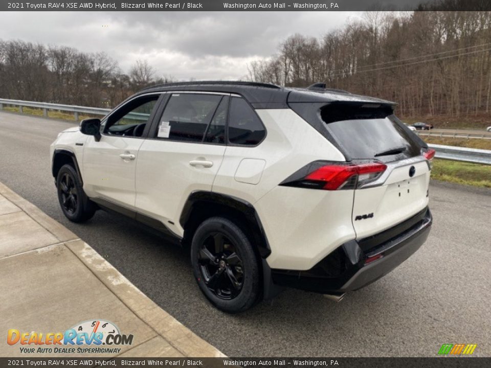 2021 Toyota RAV4 XSE AWD Hybrid Blizzard White Pearl / Black Photo #2