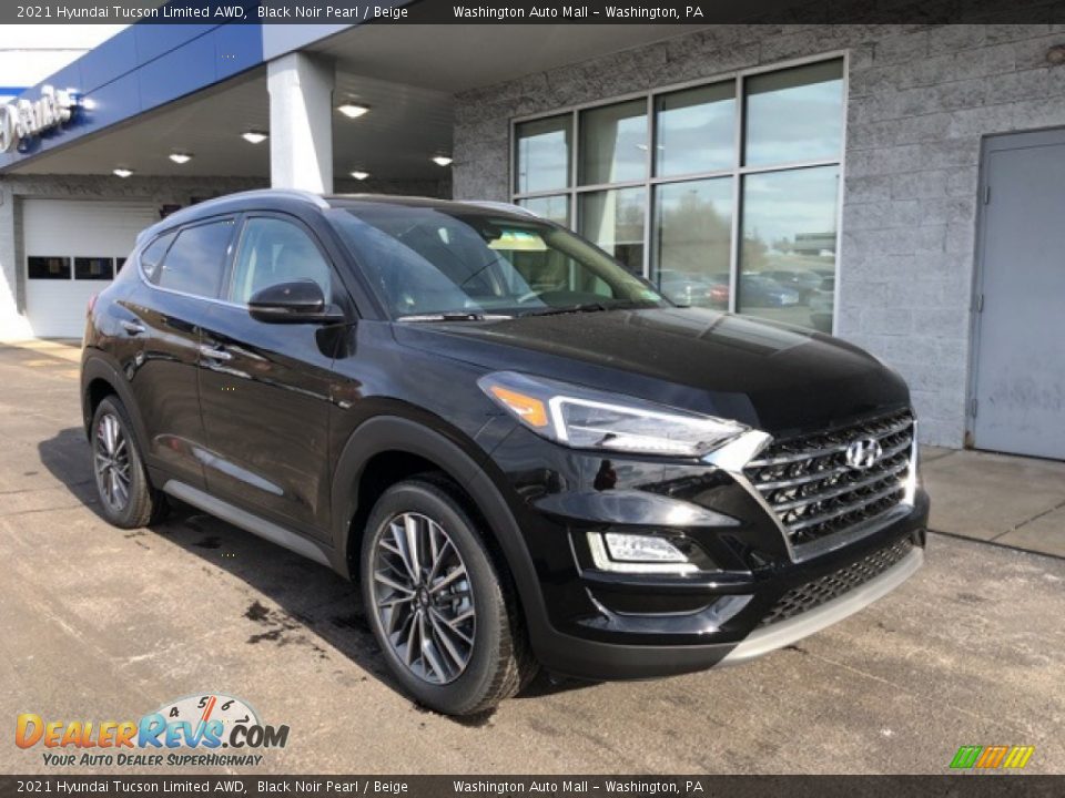 2021 Hyundai Tucson Limited AWD Black Noir Pearl / Beige Photo #1