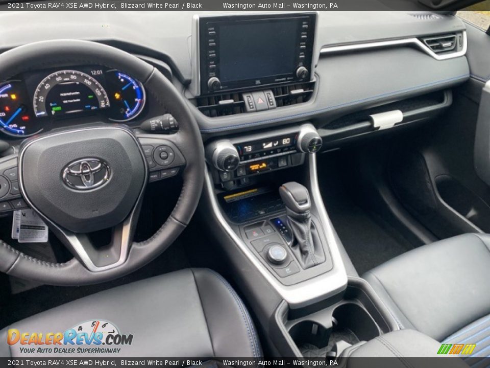 2021 Toyota RAV4 XSE AWD Hybrid Blizzard White Pearl / Black Photo #3