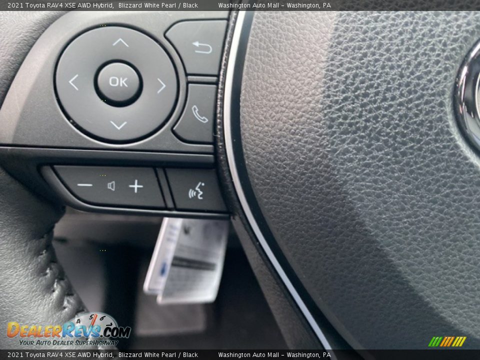 2021 Toyota RAV4 XSE AWD Hybrid Blizzard White Pearl / Black Photo #6