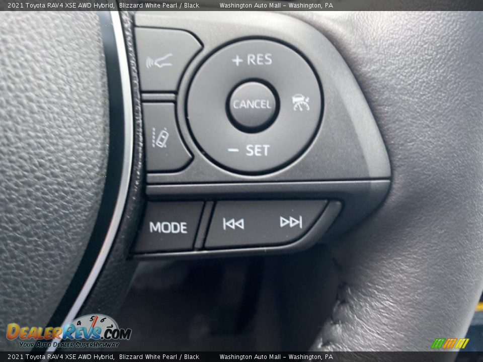 2021 Toyota RAV4 XSE AWD Hybrid Blizzard White Pearl / Black Photo #7