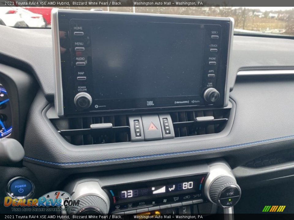 2021 Toyota RAV4 XSE AWD Hybrid Blizzard White Pearl / Black Photo #8