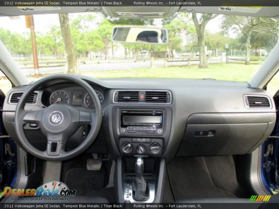 2012 Volkswagen Jetta SE Sedan Tempest Blue Metallic / Titan Black Photo #2