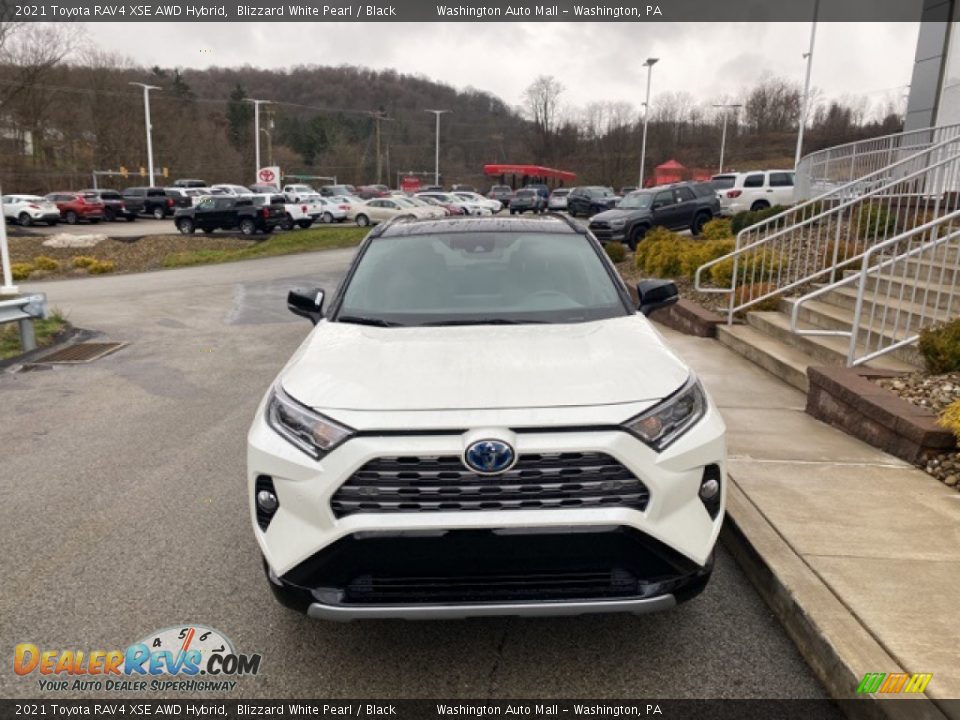 2021 Toyota RAV4 XSE AWD Hybrid Blizzard White Pearl / Black Photo #11