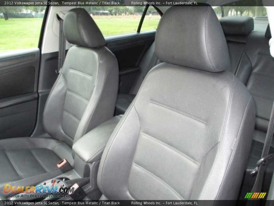 2012 Volkswagen Jetta SE Sedan Tempest Blue Metallic / Titan Black Photo #4