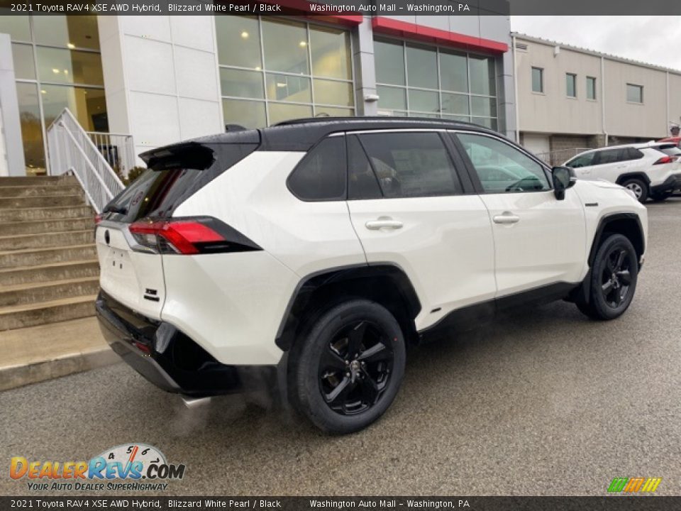 Blizzard White Pearl 2021 Toyota RAV4 XSE AWD Hybrid Photo #13