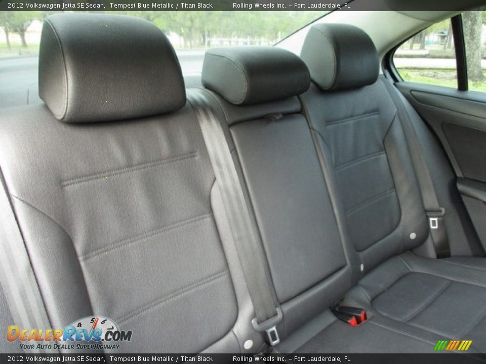 2012 Volkswagen Jetta SE Sedan Tempest Blue Metallic / Titan Black Photo #6