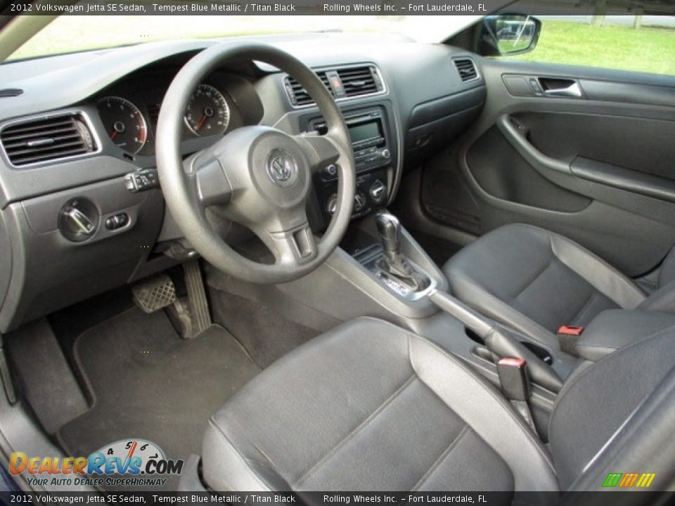 2012 Volkswagen Jetta SE Sedan Tempest Blue Metallic / Titan Black Photo #8