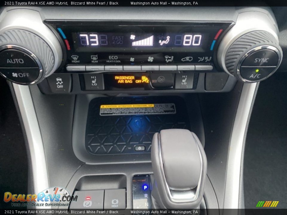 2021 Toyota RAV4 XSE AWD Hybrid Blizzard White Pearl / Black Photo #17