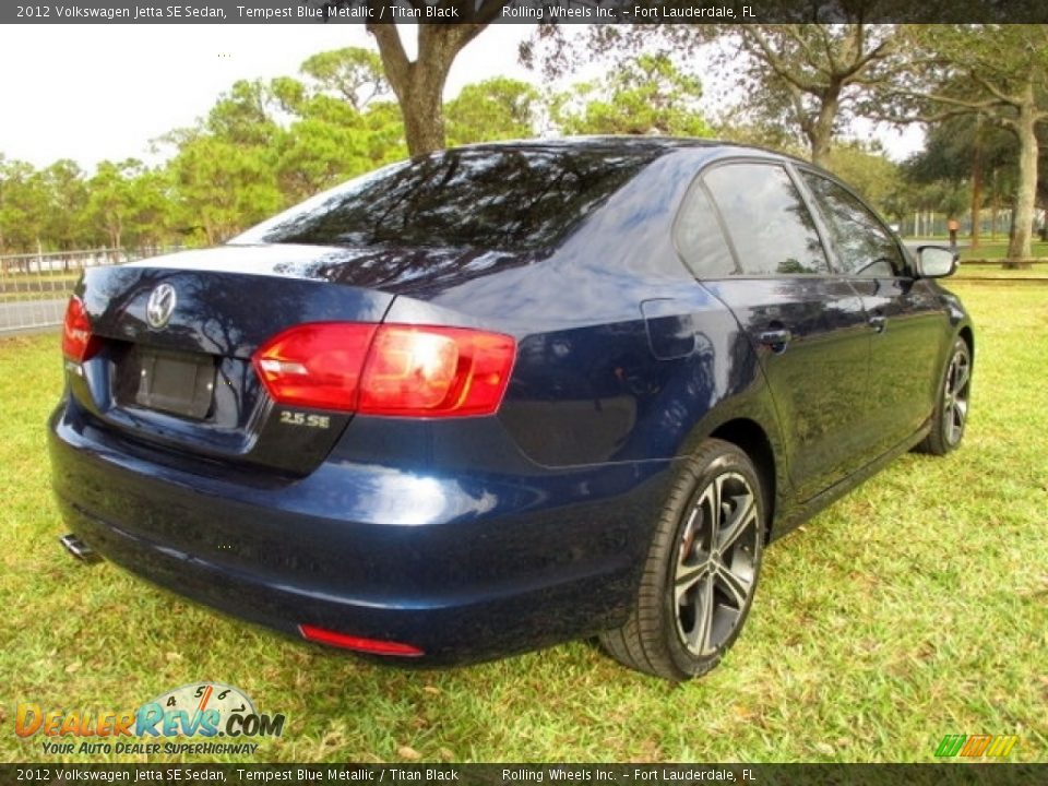 2012 Volkswagen Jetta SE Sedan Tempest Blue Metallic / Titan Black Photo #9