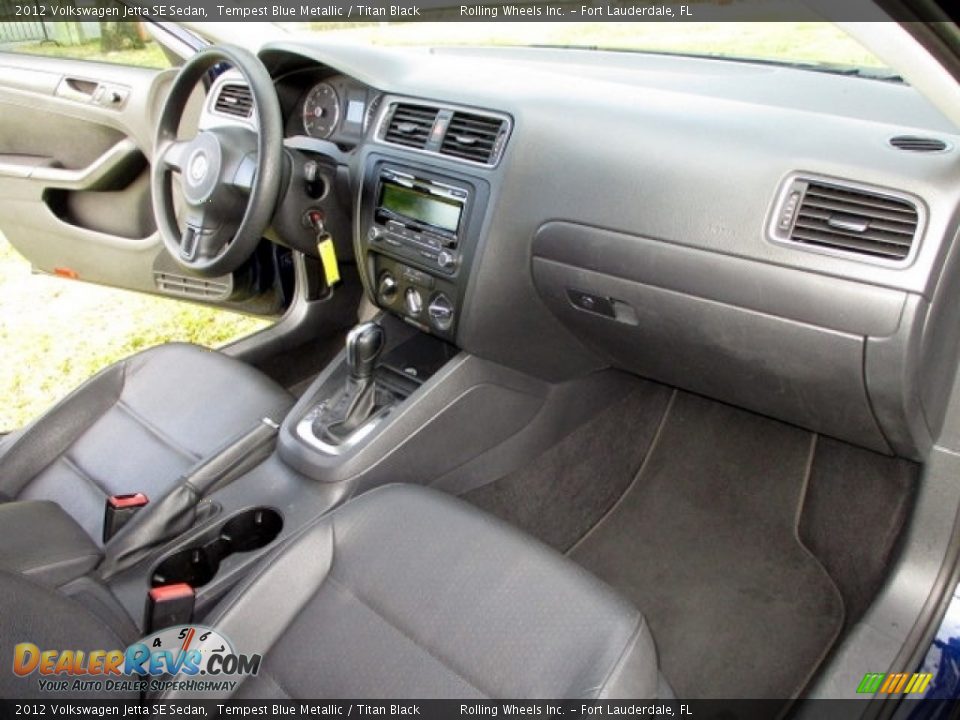 2012 Volkswagen Jetta SE Sedan Tempest Blue Metallic / Titan Black Photo #10