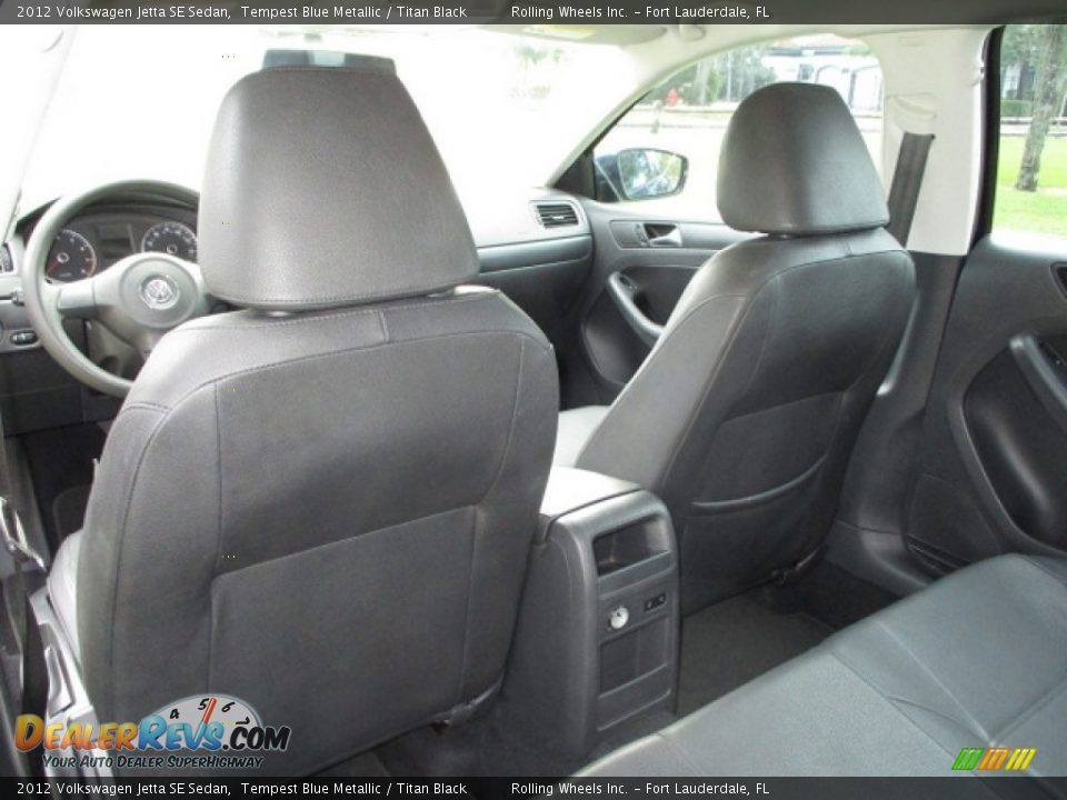 2012 Volkswagen Jetta SE Sedan Tempest Blue Metallic / Titan Black Photo #14
