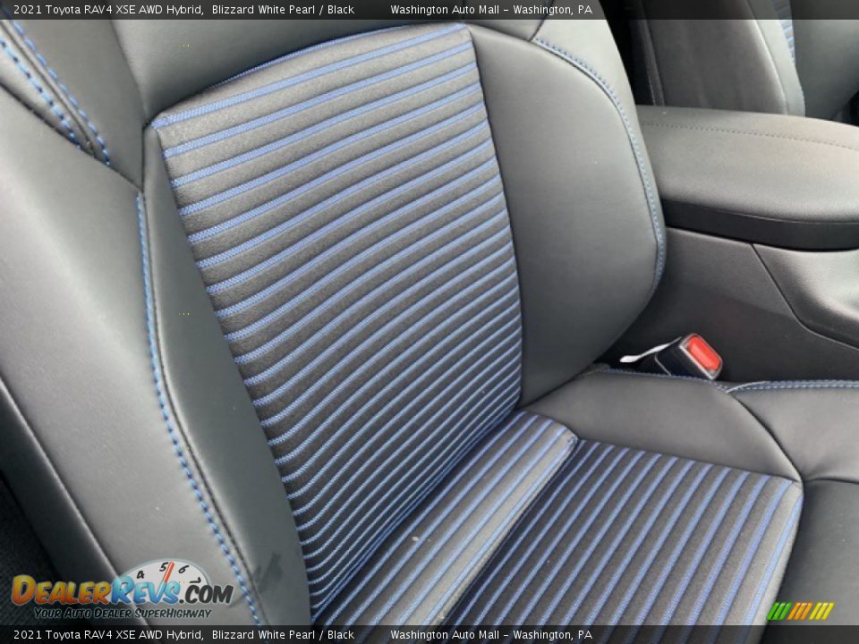 2021 Toyota RAV4 XSE AWD Hybrid Blizzard White Pearl / Black Photo #24