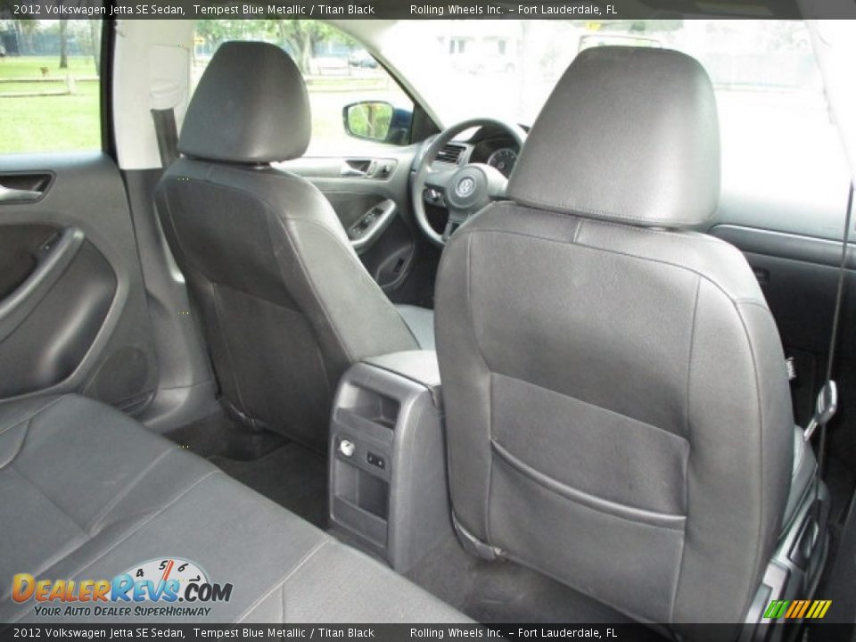 2012 Volkswagen Jetta SE Sedan Tempest Blue Metallic / Titan Black Photo #16