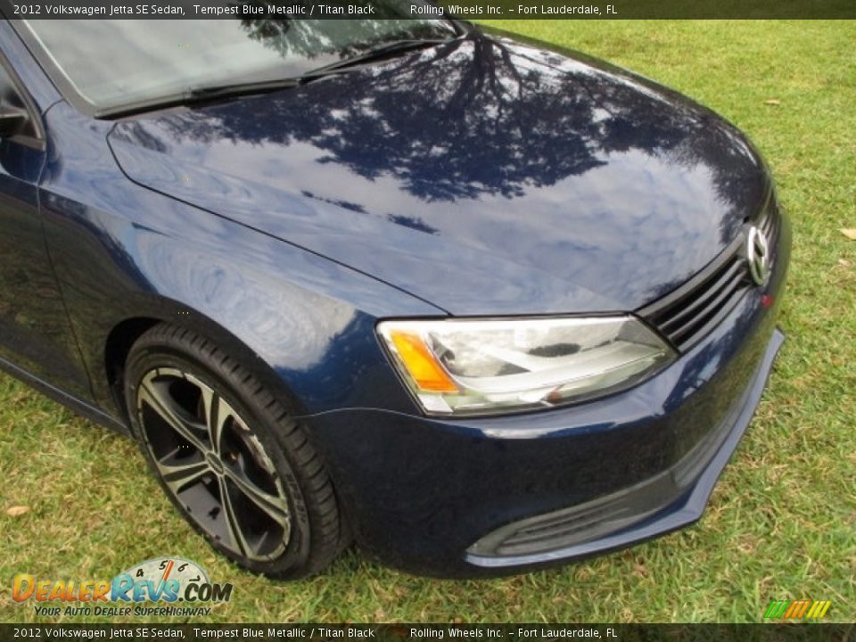 2012 Volkswagen Jetta SE Sedan Tempest Blue Metallic / Titan Black Photo #17