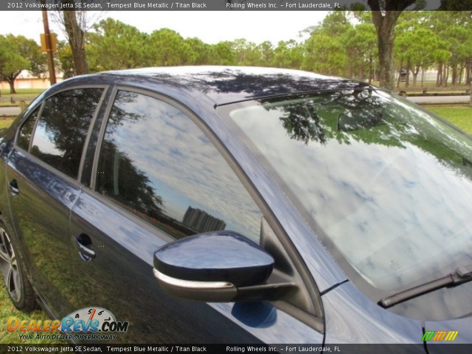 2012 Volkswagen Jetta SE Sedan Tempest Blue Metallic / Titan Black Photo #21