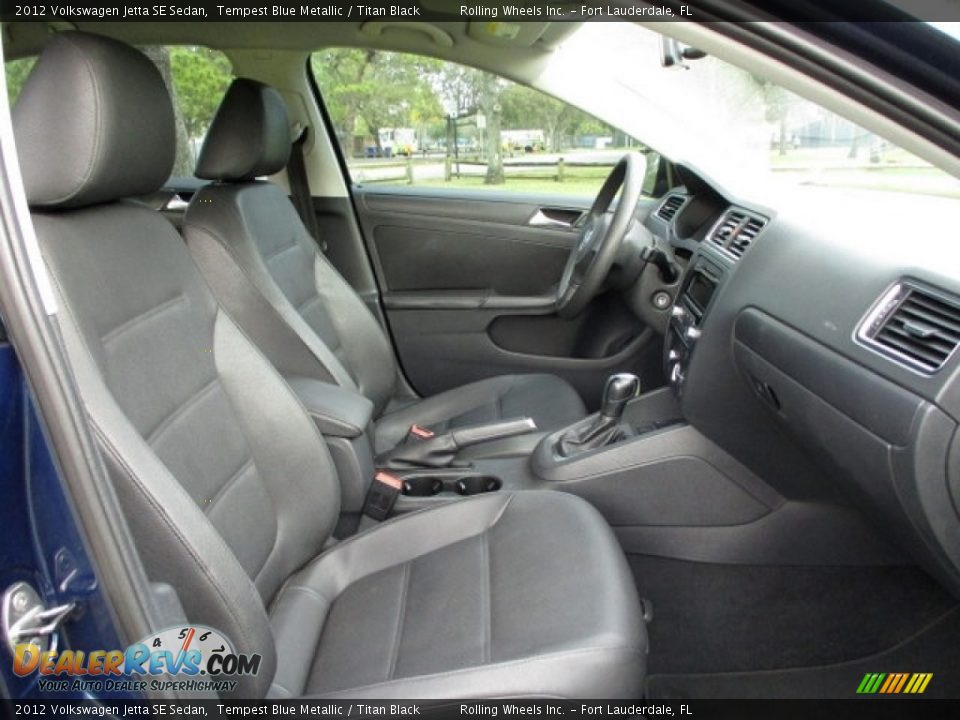 2012 Volkswagen Jetta SE Sedan Tempest Blue Metallic / Titan Black Photo #22