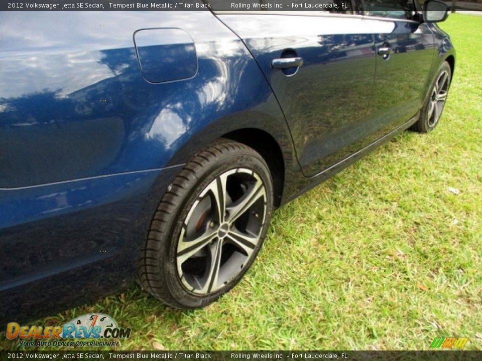 2012 Volkswagen Jetta SE Sedan Tempest Blue Metallic / Titan Black Photo #25