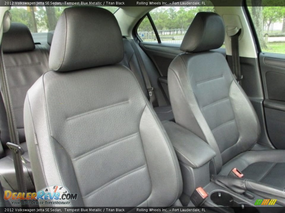 2012 Volkswagen Jetta SE Sedan Tempest Blue Metallic / Titan Black Photo #26
