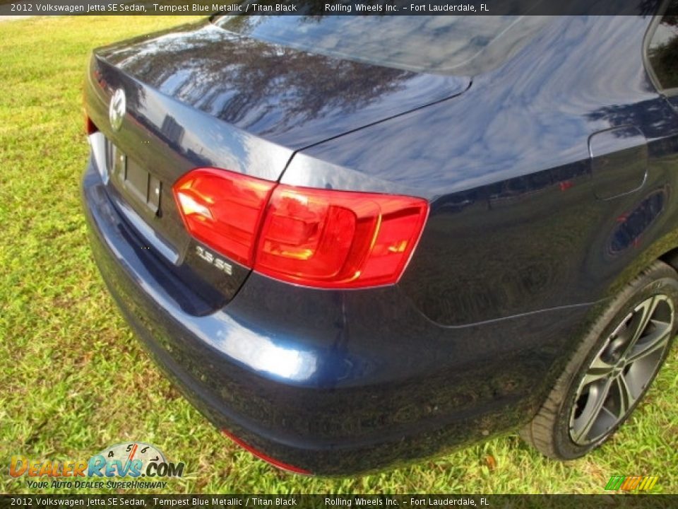 2012 Volkswagen Jetta SE Sedan Tempest Blue Metallic / Titan Black Photo #27