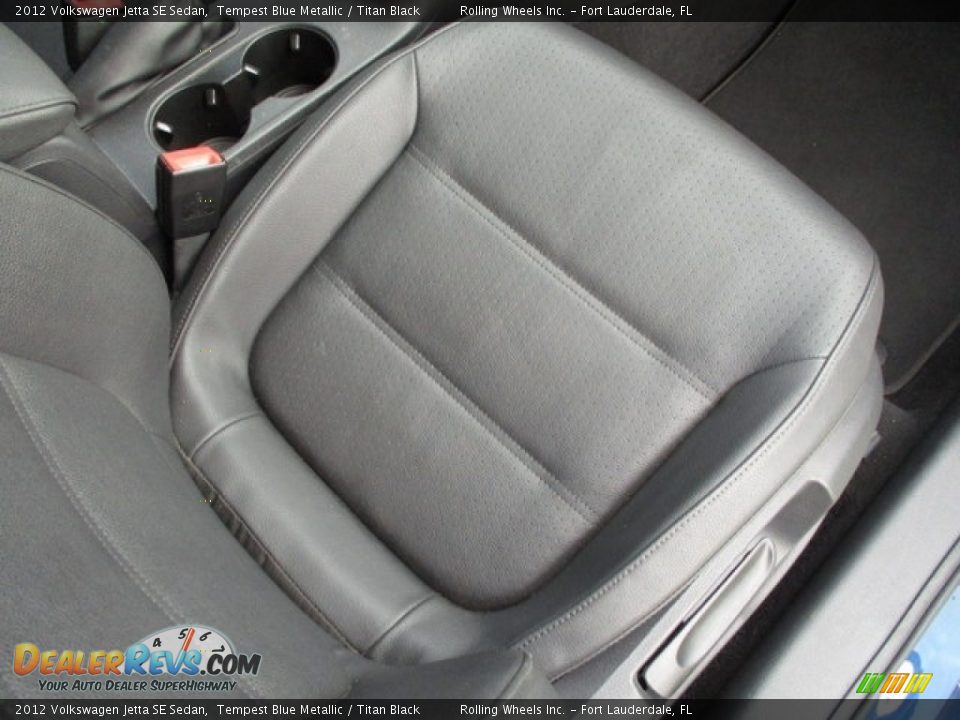2012 Volkswagen Jetta SE Sedan Tempest Blue Metallic / Titan Black Photo #28