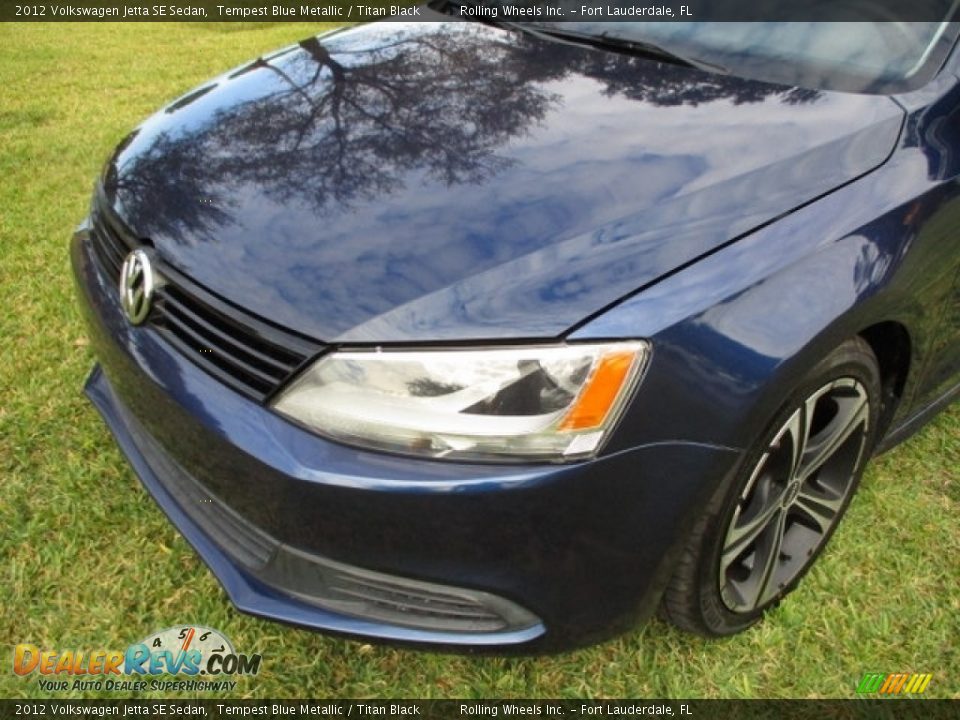 2012 Volkswagen Jetta SE Sedan Tempest Blue Metallic / Titan Black Photo #29