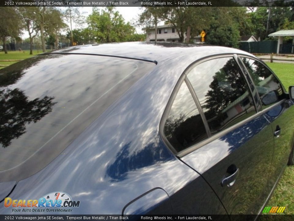 2012 Volkswagen Jetta SE Sedan Tempest Blue Metallic / Titan Black Photo #31