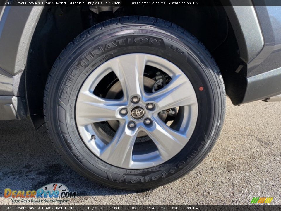 2021 Toyota RAV4 XLE AWD Hybrid Magnetic Gray Metallic / Black Photo #32