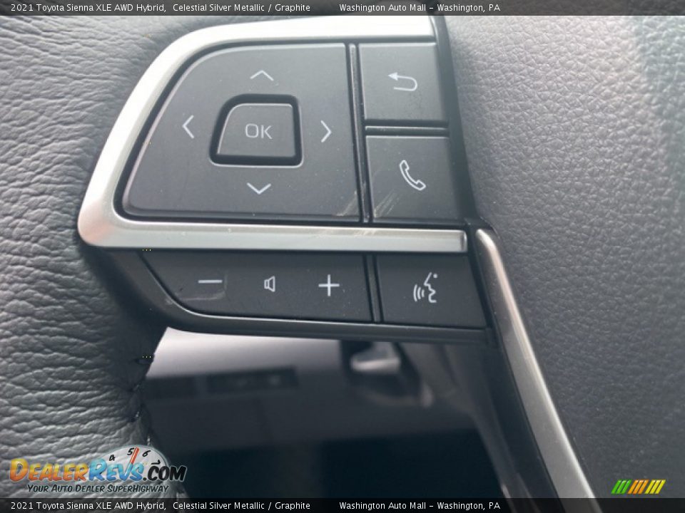 2021 Toyota Sienna XLE AWD Hybrid Steering Wheel Photo #6