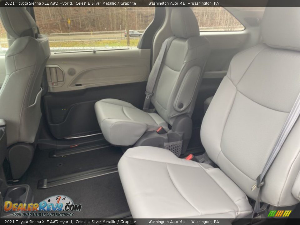 Rear Seat of 2021 Toyota Sienna XLE AWD Hybrid Photo #31