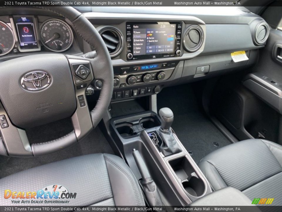 2021 Toyota Tacoma TRD Sport Double Cab 4x4 Midnight Black Metallic / Black/Gun Metal Photo #3