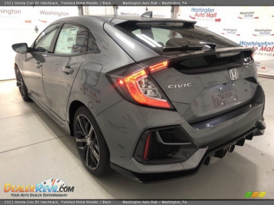 2021 Honda Civic EX Hatchback Polished Metal Metallic / Black Photo #4